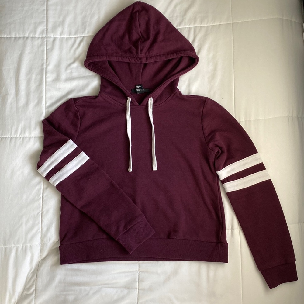 FOREVER 21 Cropped Hoodie - Size S